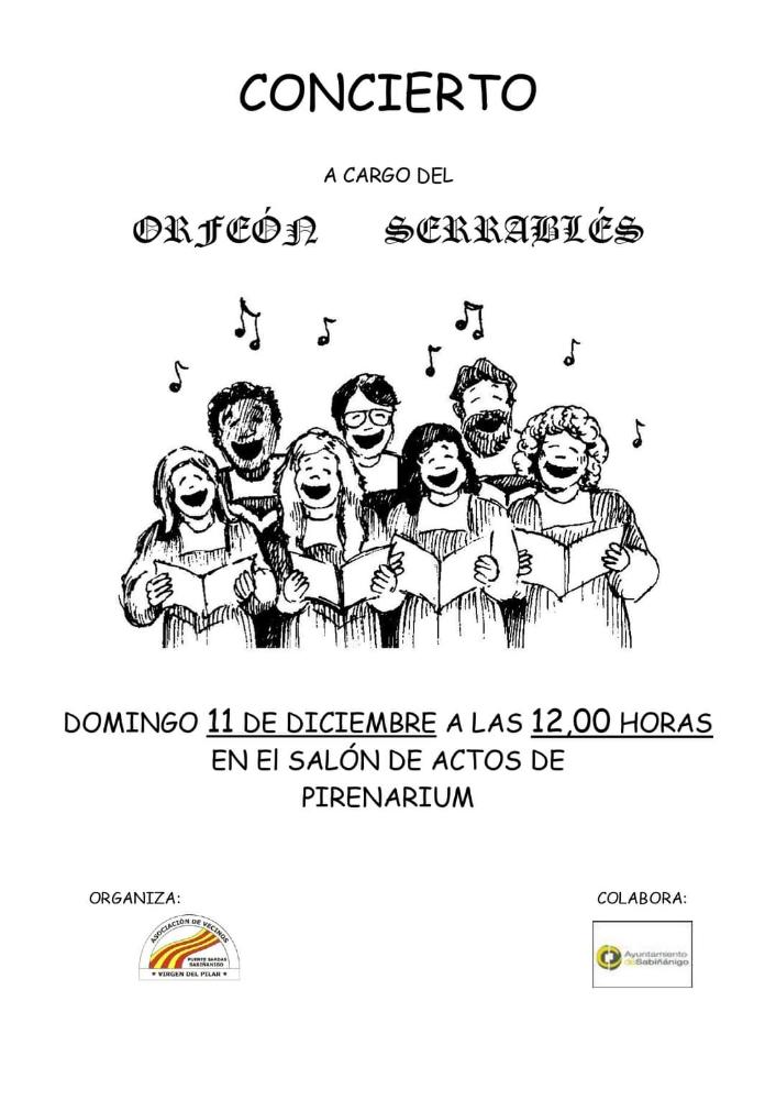 Imagen Concierto Orfeón Serrablés