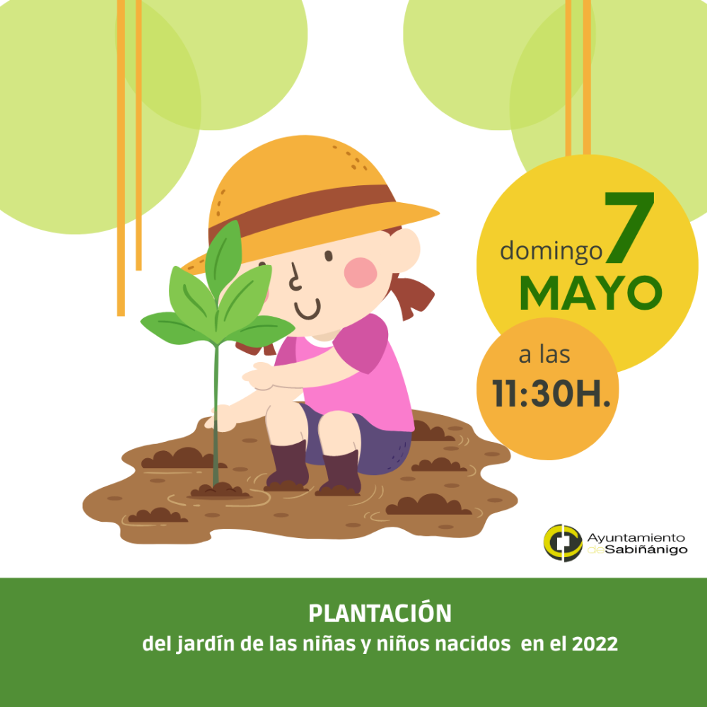 Imagen Plantación del jardín de los niños y las niñas nacidos en el 2022