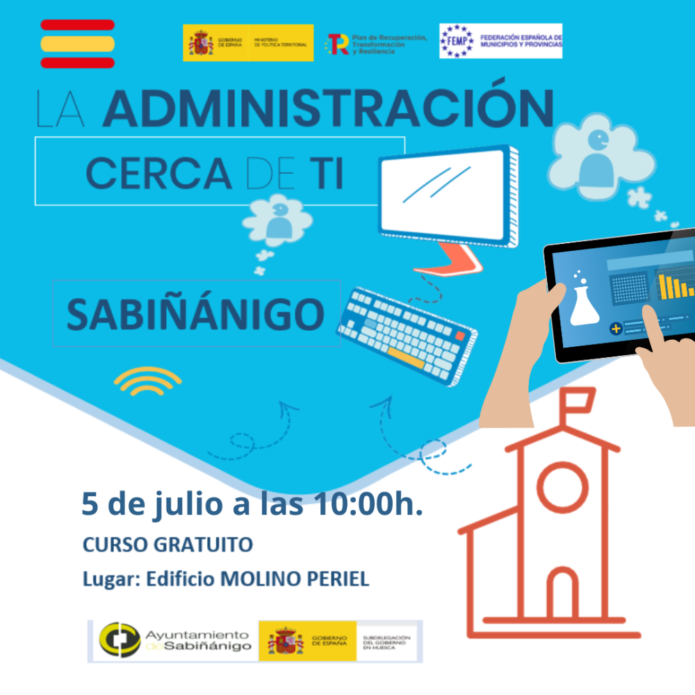 Imagen Taller gratuito en Sabiñánigo para relacionarse con las administraciones públicas a través de internet
