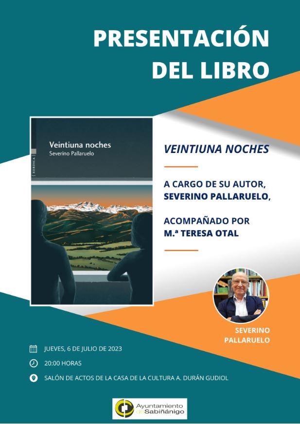 Imagen Presentación del libro Veintiuna noches, de Severino Pallaruelo