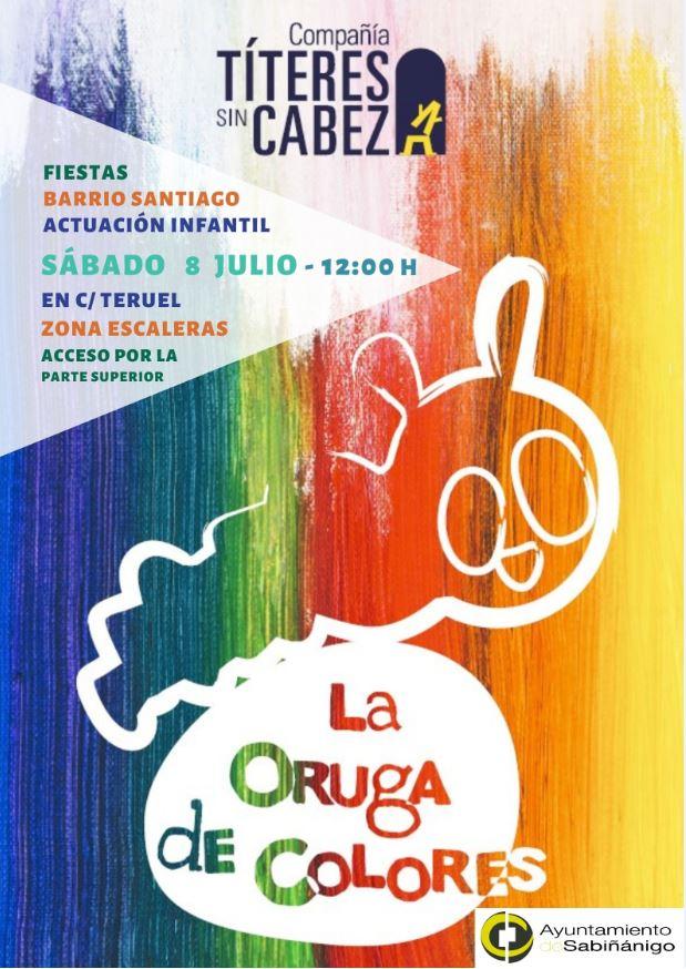 Imagen Actuación infantil: “La oruga de colores”, por Títeres sin cabeza