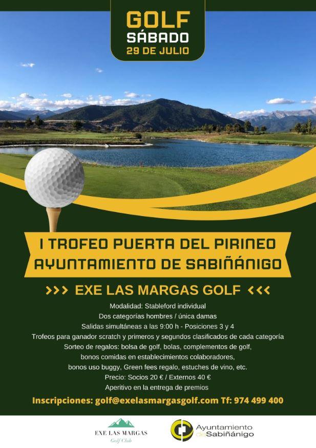Imagen I Trofeo Puerta del Pirineo, Jornada de golf en el Campo de Golf Las Margas Sabiñánigo