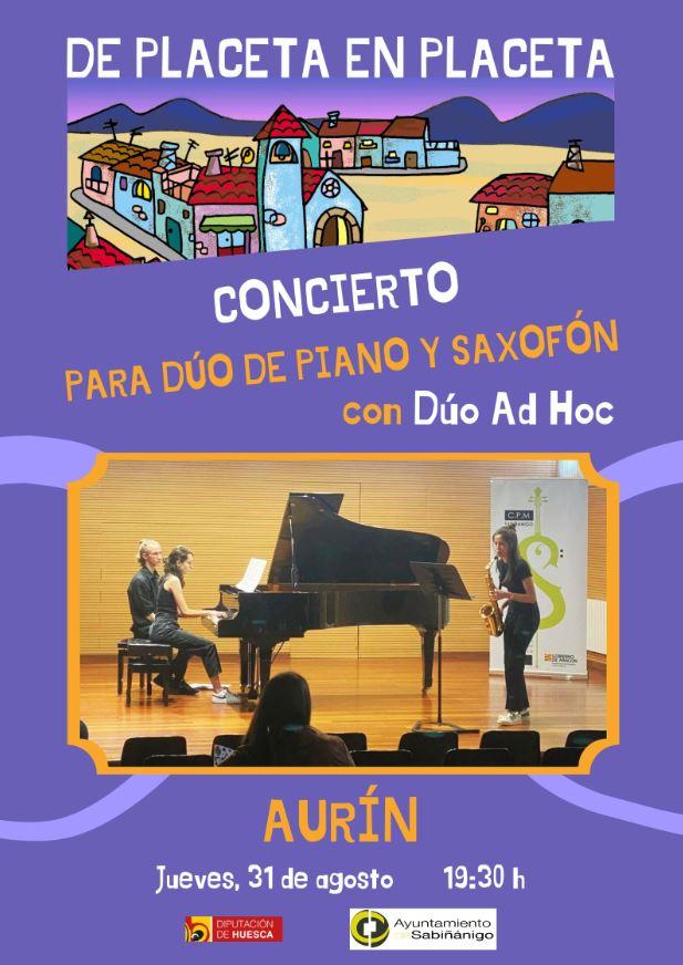 Imagen De placeta en placeta: Concierto Dúo Ad Hoc en Aurín