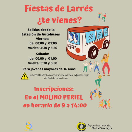 Imagen Festibús fiestas de Larrés 2023