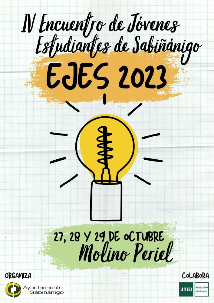 Imagen El Molino Periel acoge el IV Encuentro de Jóvenes Estudiantes de Sabiñánigo (EJES 2023)