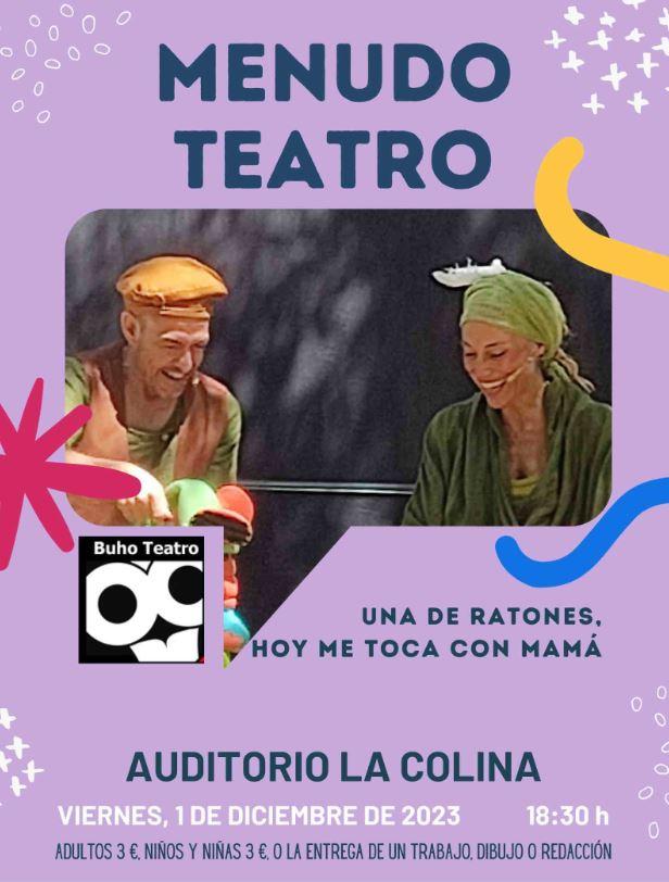 Imagen Menudo Teatro: Una de ratones (hoy me toca con mamá)