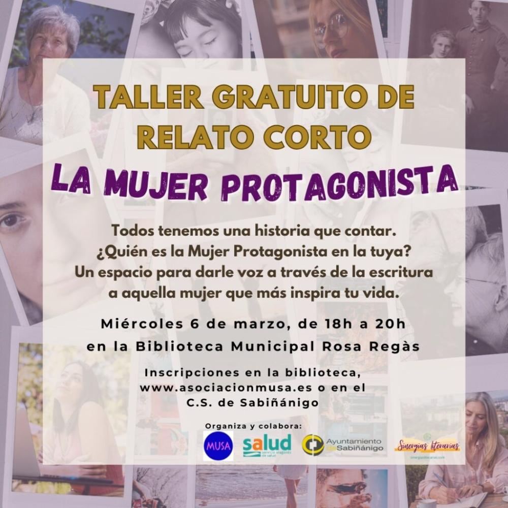 Imagen Taller de creación literaria de relato corto: La mujer, protagonista