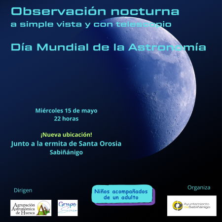 Image Observación nocturna Día Mundial de la Astronomía cuadrada