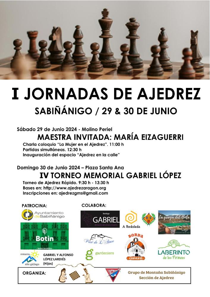 Imagen I Jornadas de Ajedrez de Sabiñánigo