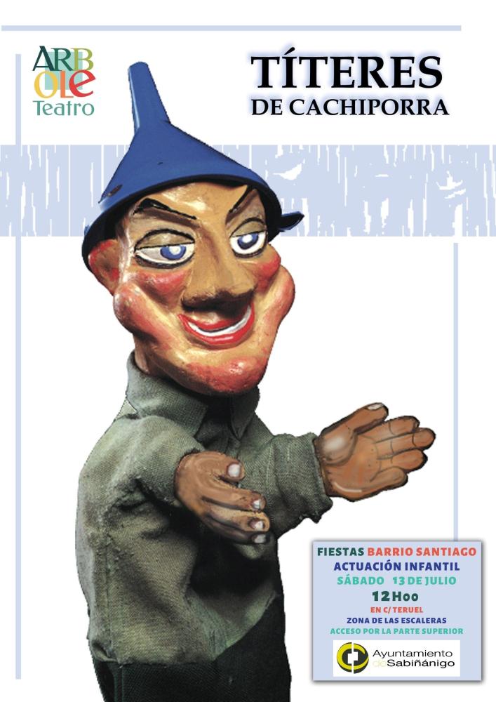Imagen Títeres de Cachiporra, con Teatro Arbolé (Fiestas del Barrio Santiago)