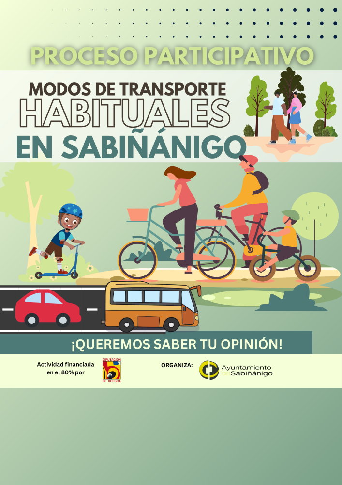 Imagen El Ayuntamiento de Sabiñánigo invita a participar en un cuestionario web para conocer los modos de transporte habituales de la ciudadanía