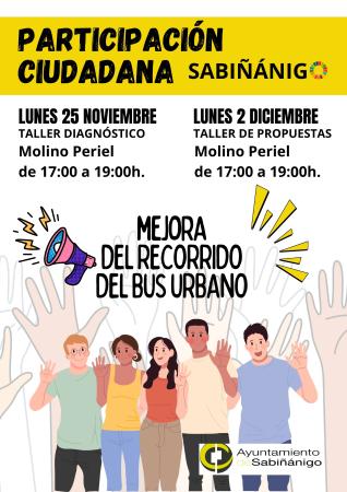Imagen Nuevo proceso participativo para mejorar el recorrido del autobús urbano...