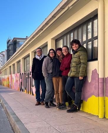 Imagen Sabiñánigo da vida a su Centro Cívico Capitiellos con un mural colectivo...