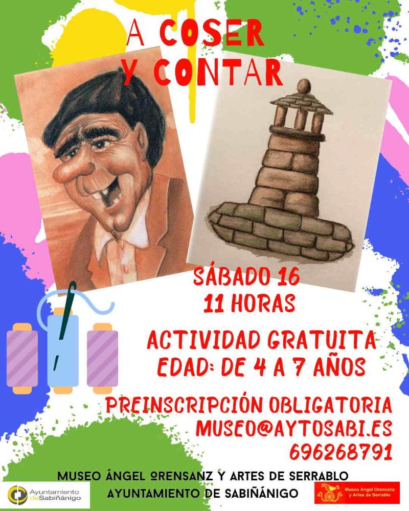 Imagen Taller ''A coser y contar' para niños de 4 a 7 años