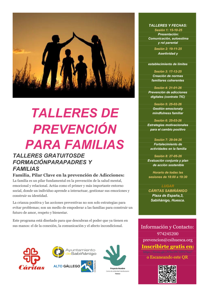 Imagen Talleres de prevención para familias