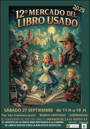 Image 27. Cartel mercadillo libro usado
