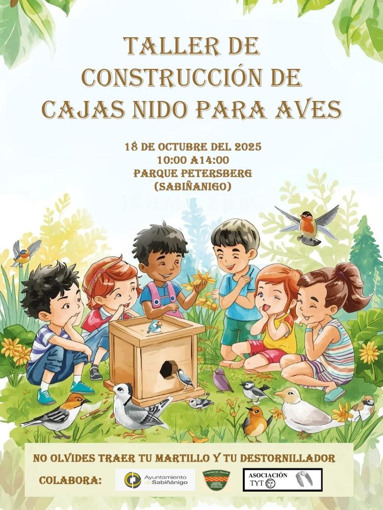 Imagen Taller de construcción de cajas nido para aves