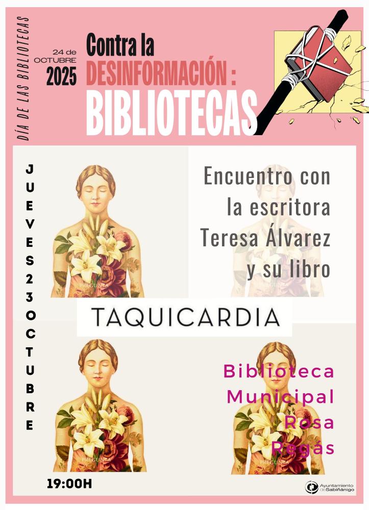 Imagen Encuentro con la escritora Teresa Álvarez y su libro 'Taquicardia'