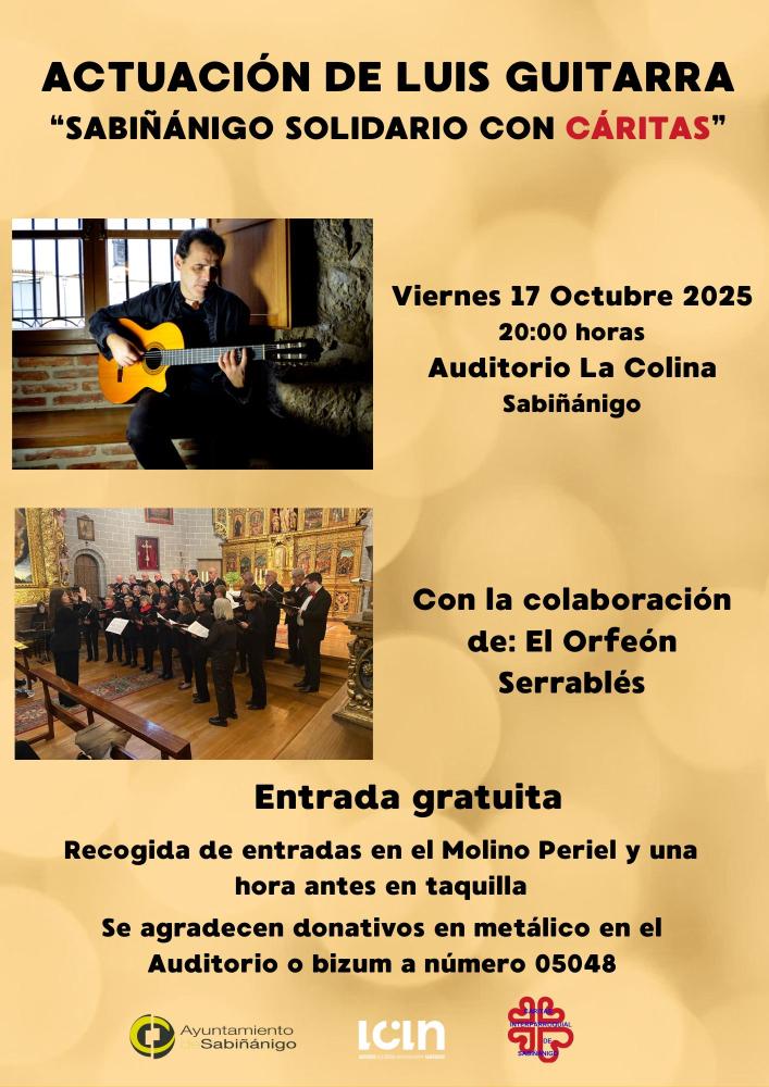 Imagen Concierto: Luis Guitarra, con la colaboración del Orfeón Serrablés