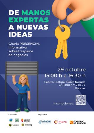 Image CARTEL CHARLA BIESCAS 29 OCTUBRE