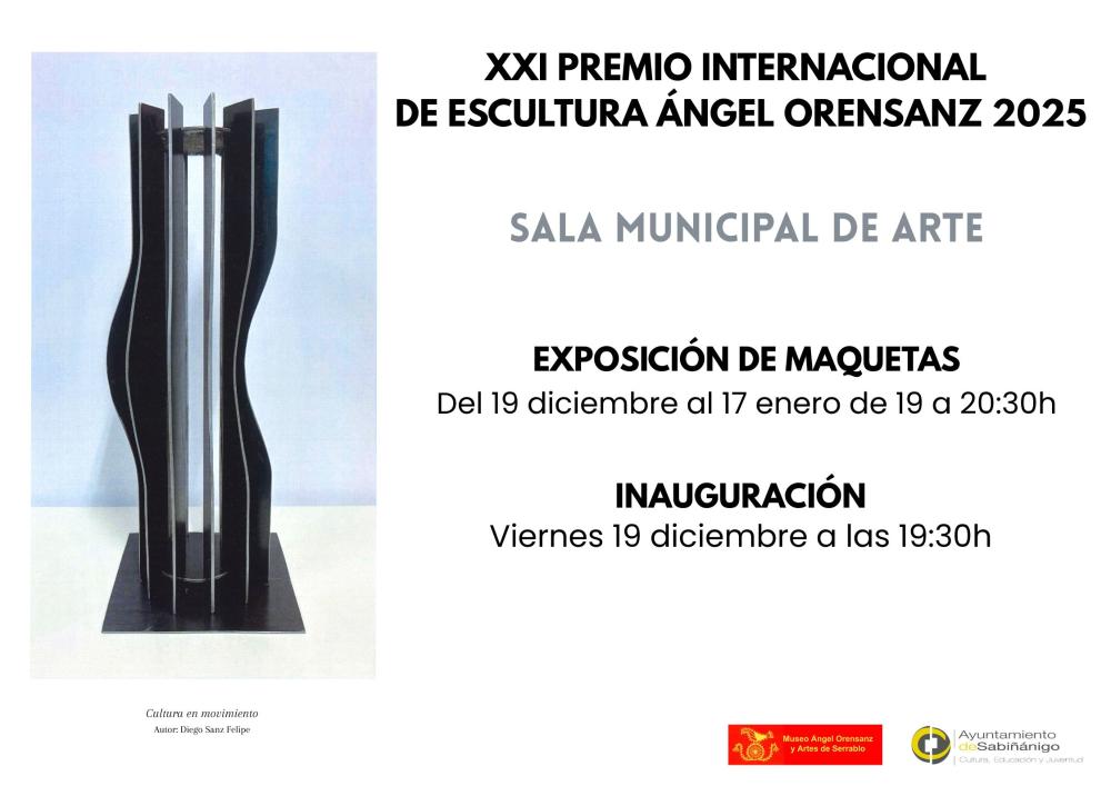 Imagen XXI Premio Internacional de escultura Ángel Orensanz 2025