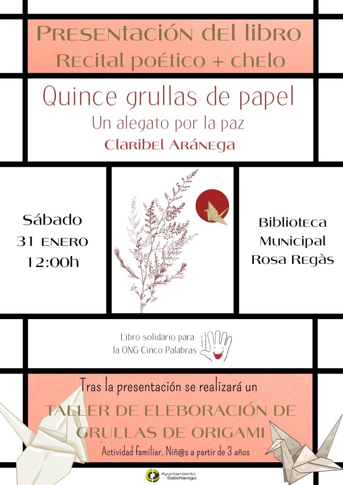 Imagen Presentación del libro: 'Quince grullas de papel'