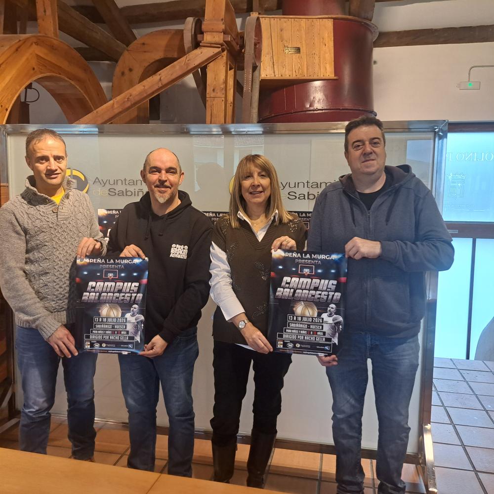 Imagen Sabiñánigo refuerza su oferta deportiva estival con el I Campus de Baloncesto Peña La Murga