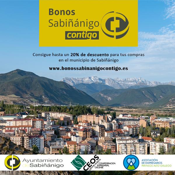 Imagen Este miércoles 15 vuelven los Bonos Sabiñánigo Contigo hasta diciembre 2021