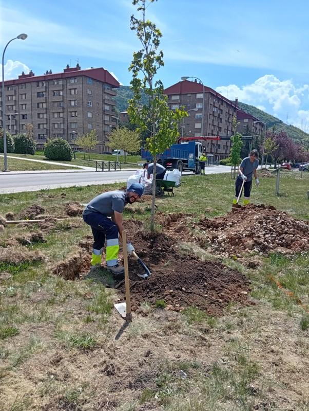 Imagen El alumnado inicia las prácticas en el parque del Reloj de Sol