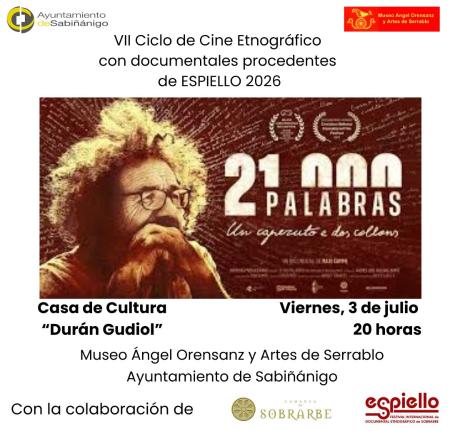 Imagen VII Ciclo de Cine Etnográfico con documentales procedentes de ESPIELLO 2026