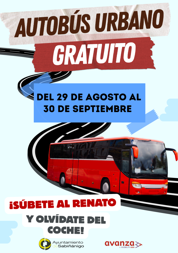 Imagen El Ayuntamiento de Sabiñánigo pone en marcha la Campaña para promover el uso del autobús urbano gratuito