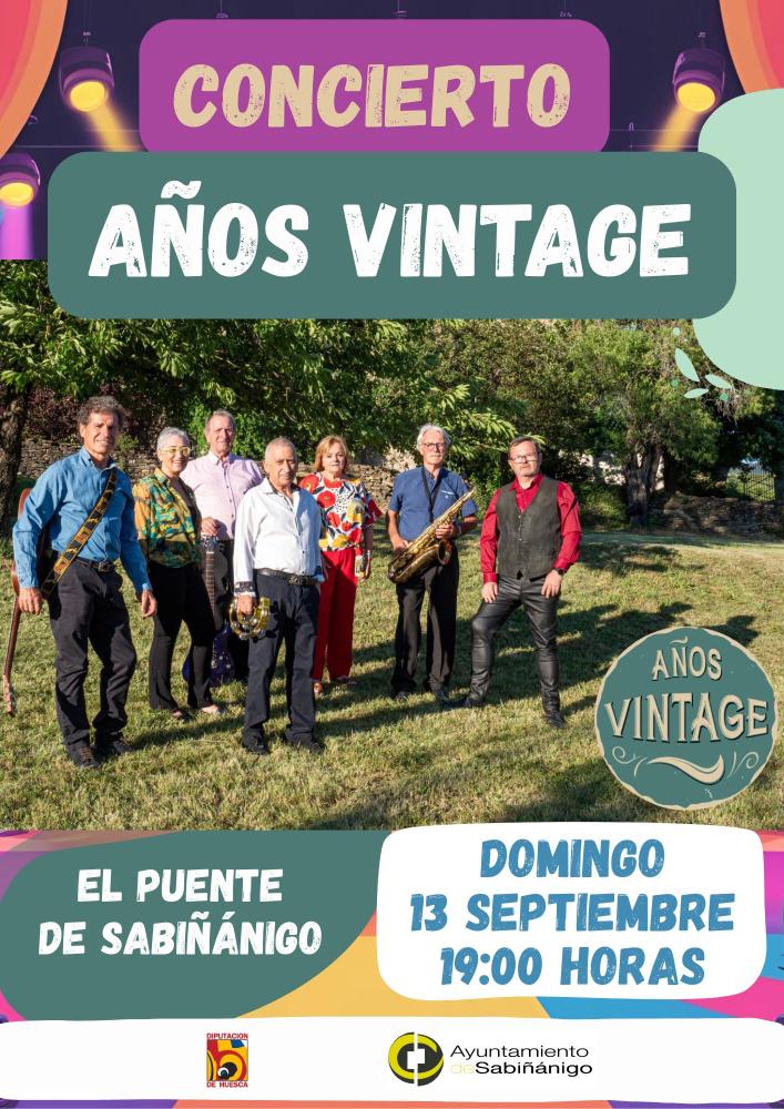 Imagen Concierto 'Años Vintage' en El Puente de Sabiñánigo