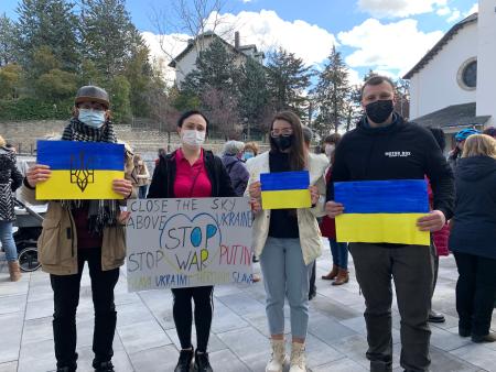 Imagen Concentración silenciosa en solidaridad con el pueblo ucraniano en...