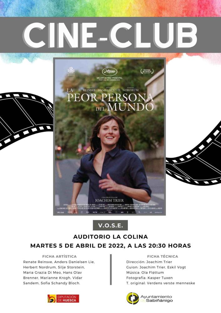 Imagen Cineclub con la película `La peor persona del mundo´ en VOSE