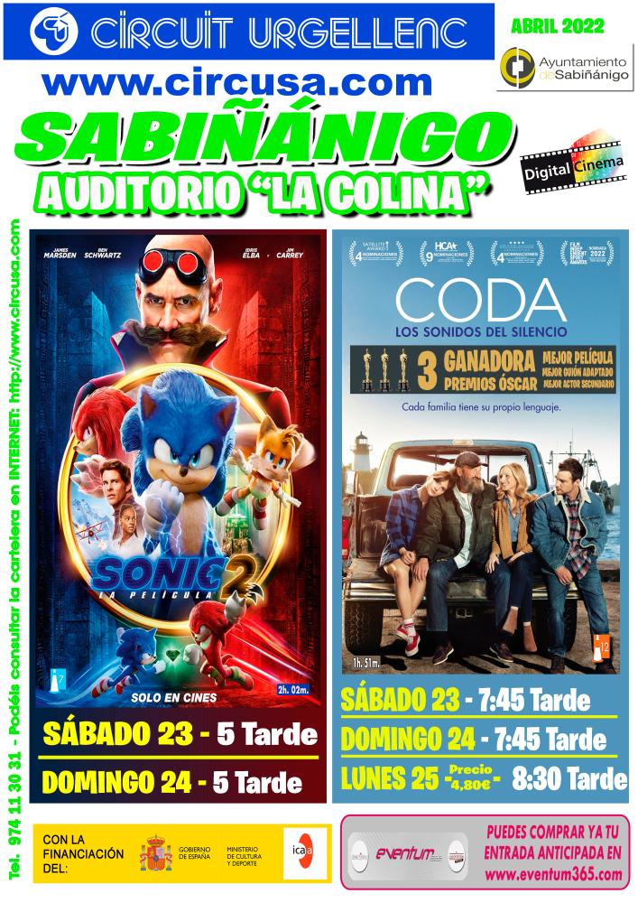 Imagen Cine: Sonic 2, La película y CODA, Los sonidos del silencio