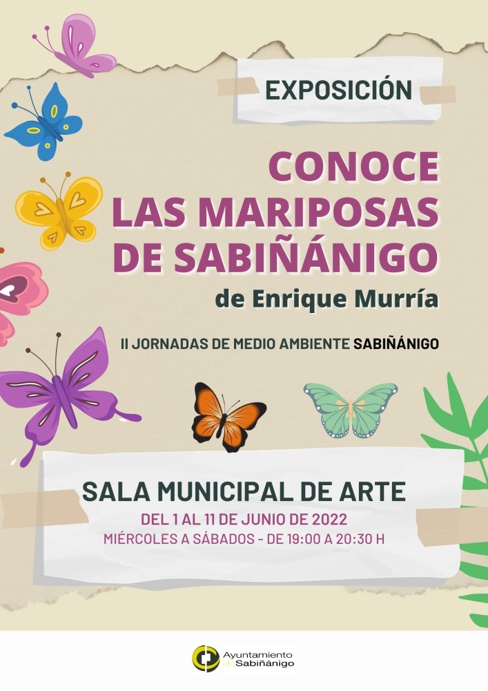 Imagen Exposición `Conoce las mariposas de Sabiñánigo´, de Enrique Murria