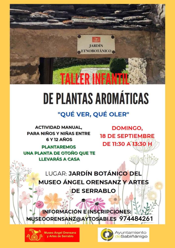 Imagen Taller infantil de plantas aromáticas en el Museo A. Orensanz